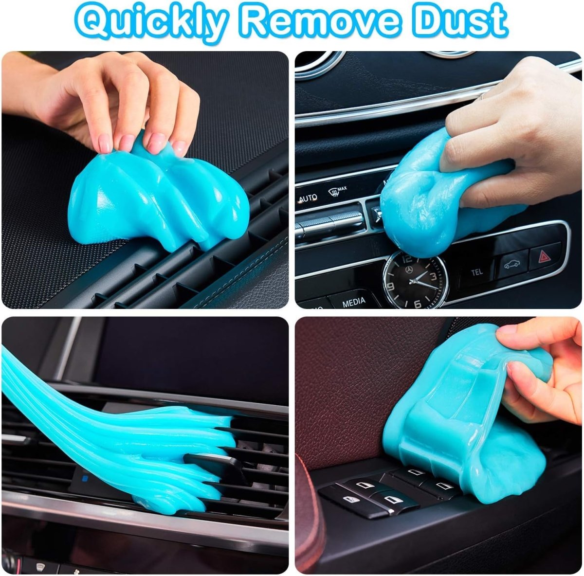 Showlu Fashion Store PULIDIKI Car Cleaning Gel for air vents and interior detailing, remove dust and debris from car crevices.