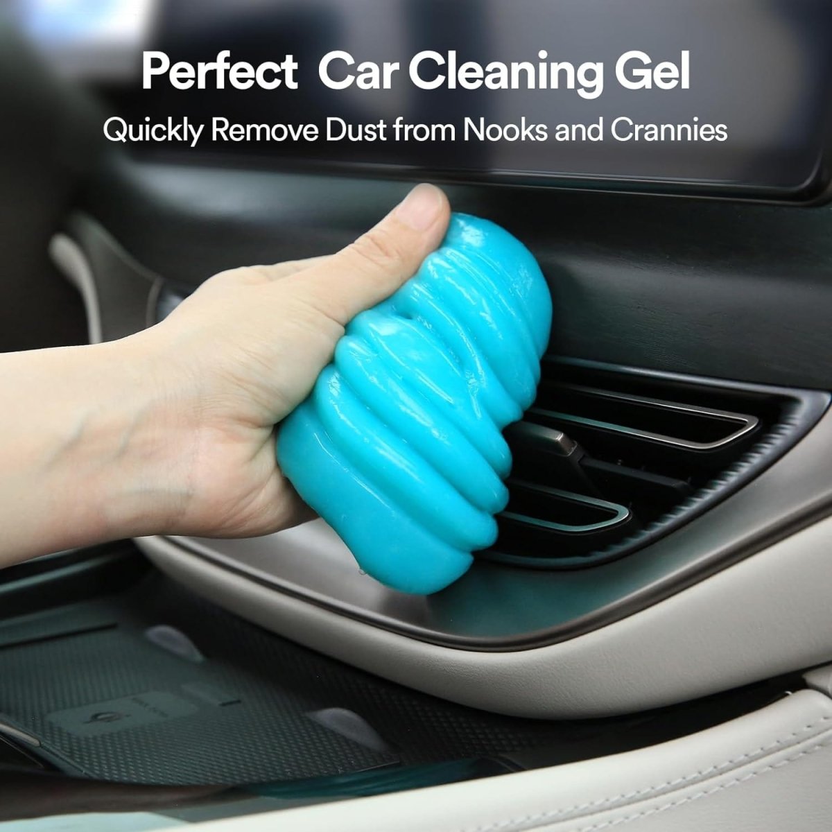Car Cleaning Gel Universal Detailing Kit Automotive Dust Car Crevice Cleaner Slime Auto Air Vent Interior Detail Removal for Car Putty Cleaning Keyboard Cleaner Car Accessories Blue - SHOWLU FASHION STORE