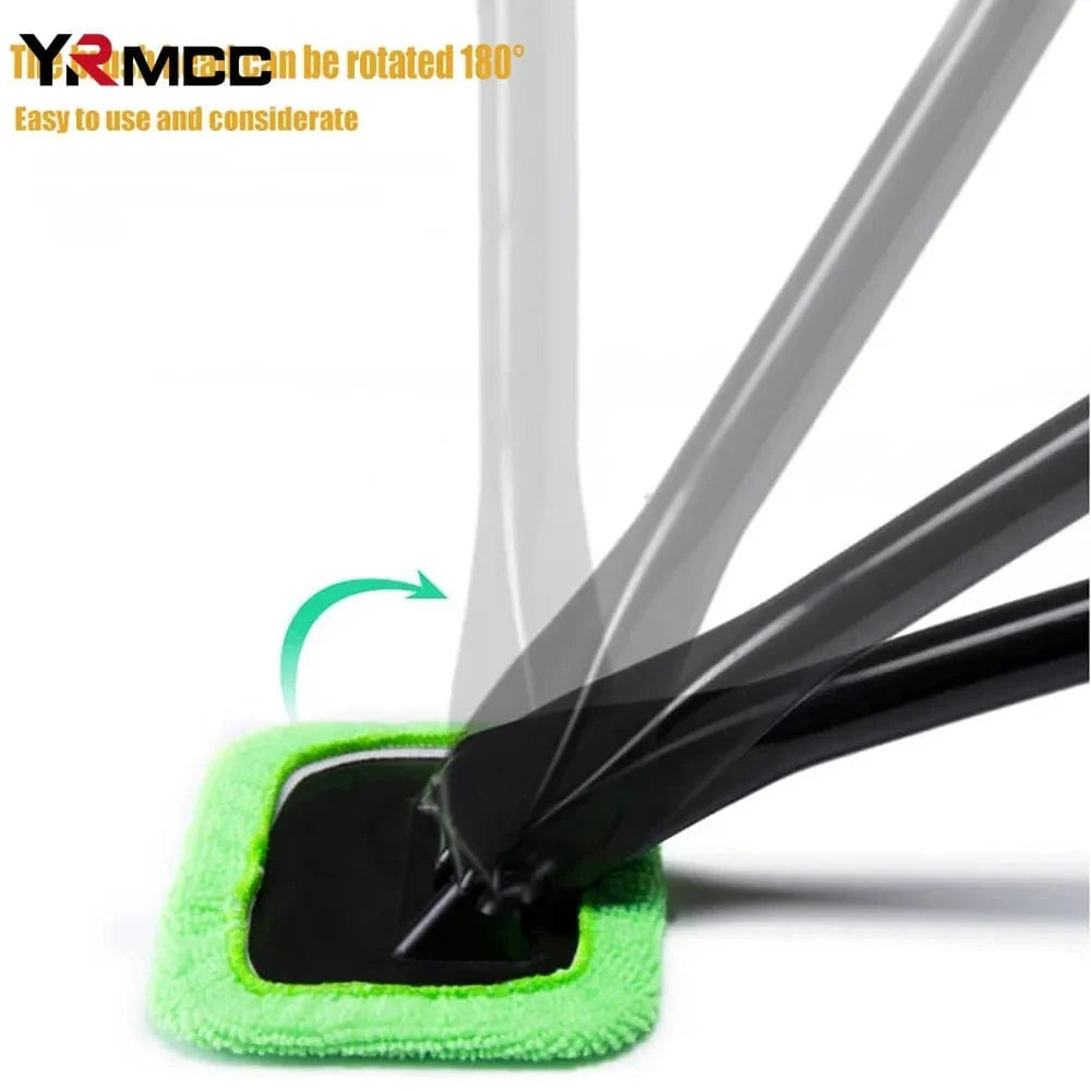 Showlu Car Window Cleaning Brush Kit with long handle and windshield wiper for easy auto glass and body cleaning.