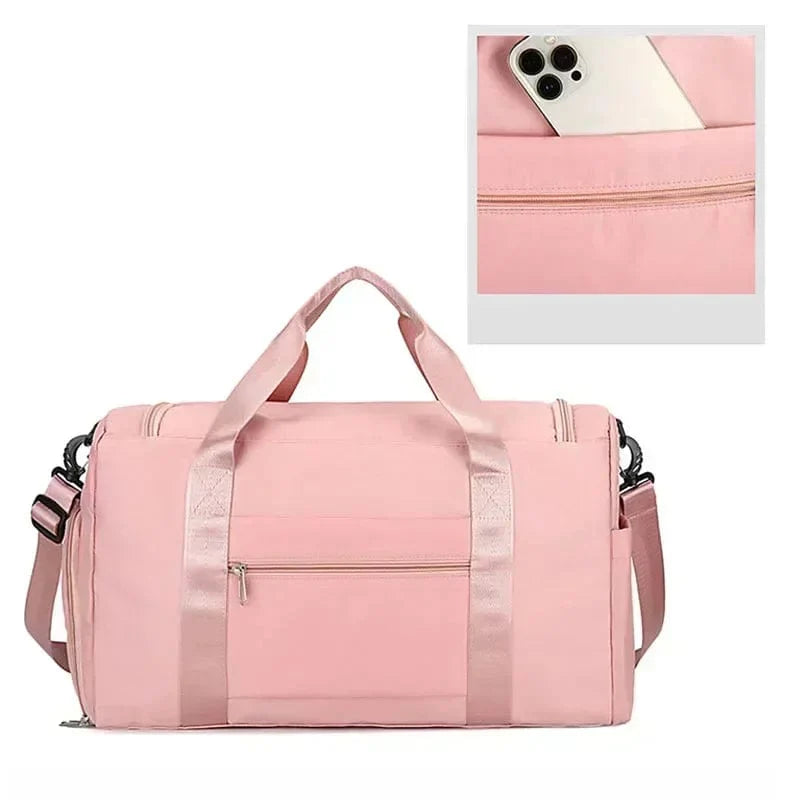 Large BAICHIGANTOU travel duffel bag by SHOWLU FASHION STORE with spacious main compartment and separate shoe section.