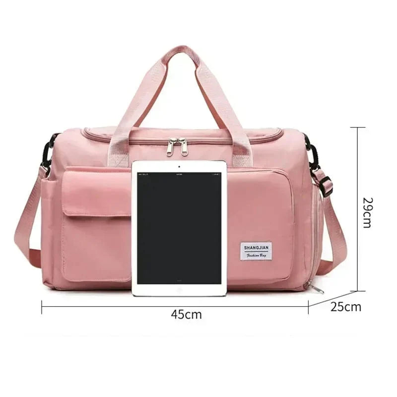 Large BAICHIGANTOU travel duffel bag by SHOWLU FASHION STORE with shoe compartment, ideal for gym, weekend trips, and overnight travel.
