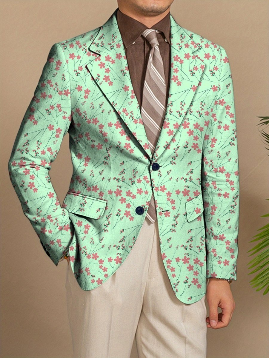 SHOWLU FASHION men's casual American style blazer with skinny fit and lapel, suitable for young fashion enthusiasts.