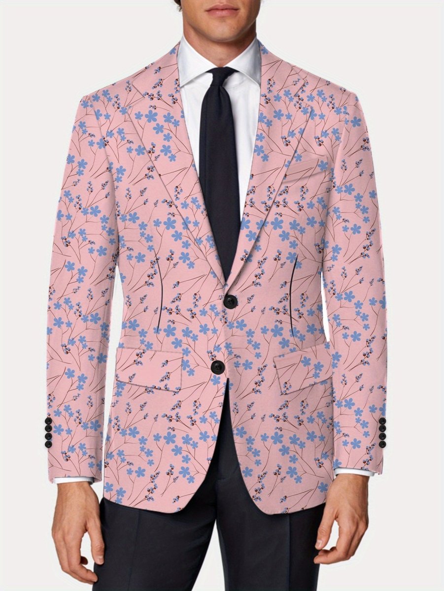 SHOWLU FASHION men's casual American style blazer with skinny fit and lapel, suitable for young fashion enthusiasts.