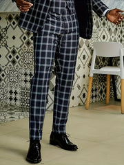 Men'S Single-breasted Casual Rear Center-vent Suit Set