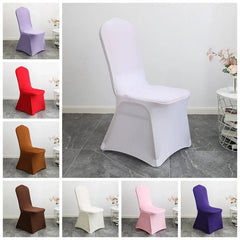 Chair Cover Spandex Wedding Universal Stretch Elastic Birthday Party Hotel Banquet Dining Room Washable Thick Quality - SHOWLU FASHION STORE