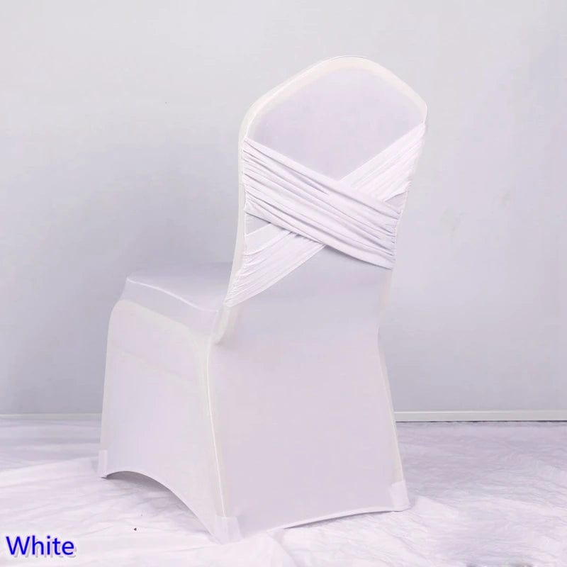 Chair Covers Wedding Decoration Spandex Universal Two Cross Swag Back Luxury Design Nice Birthday Party Hotel On Sale - SHOWLU FASHION STORE