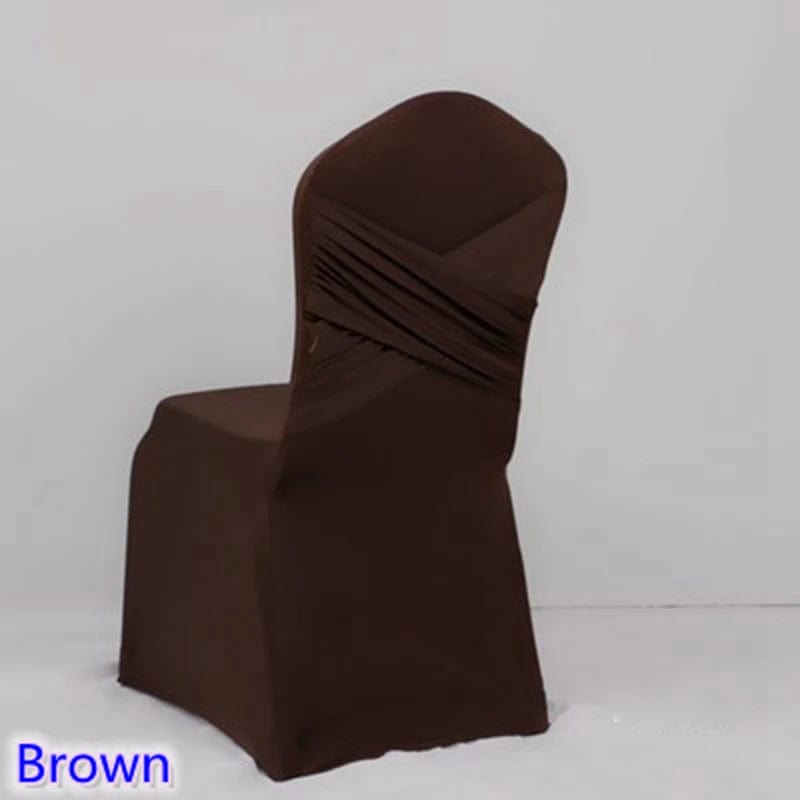 Chair Covers Wedding Decoration Spandex Universal Two Cross Swag Back Luxury Design Nice Birthday Party Hotel On Sale - SHOWLU FASHION STORE