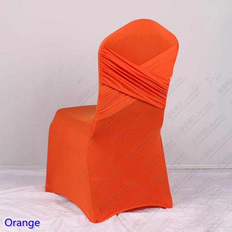 Chair Covers Wedding Decoration Spandex Universal Two Cross Swag Back Luxury Design Nice Birthday Party Hotel On Sale - SHOWLU FASHION STORE