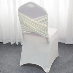 Chair Covers Wedding Decoration Spandex Universal Two Cross Swag Back Luxury Design Nice Birthday Party Hotel On Sale - SHOWLU FASHION STORE