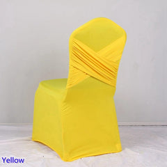 Chair Covers Wedding Decoration Spandex Universal Two Cross Swag Back Luxury Design Nice Birthday Party Hotel On Sale - SHOWLU FASHION STORE