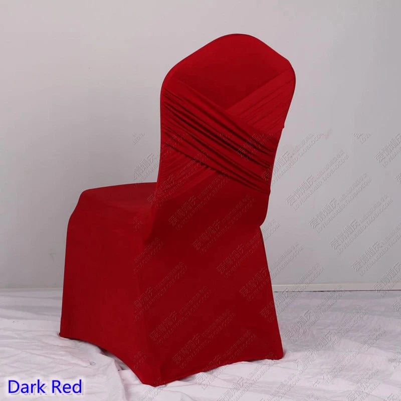 Chair Covers Wedding Decoration Spandex Universal Two Cross Swag Back Luxury Design Nice Birthday Party Hotel On Sale - SHOWLU FASHION STORE