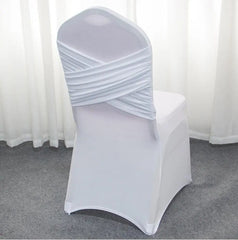 Chair Covers Wedding Decoration Spandex Universal Two Cross Swag Back Luxury Design Nice Birthday Party Hotel On Sale - SHOWLU FASHION STORE