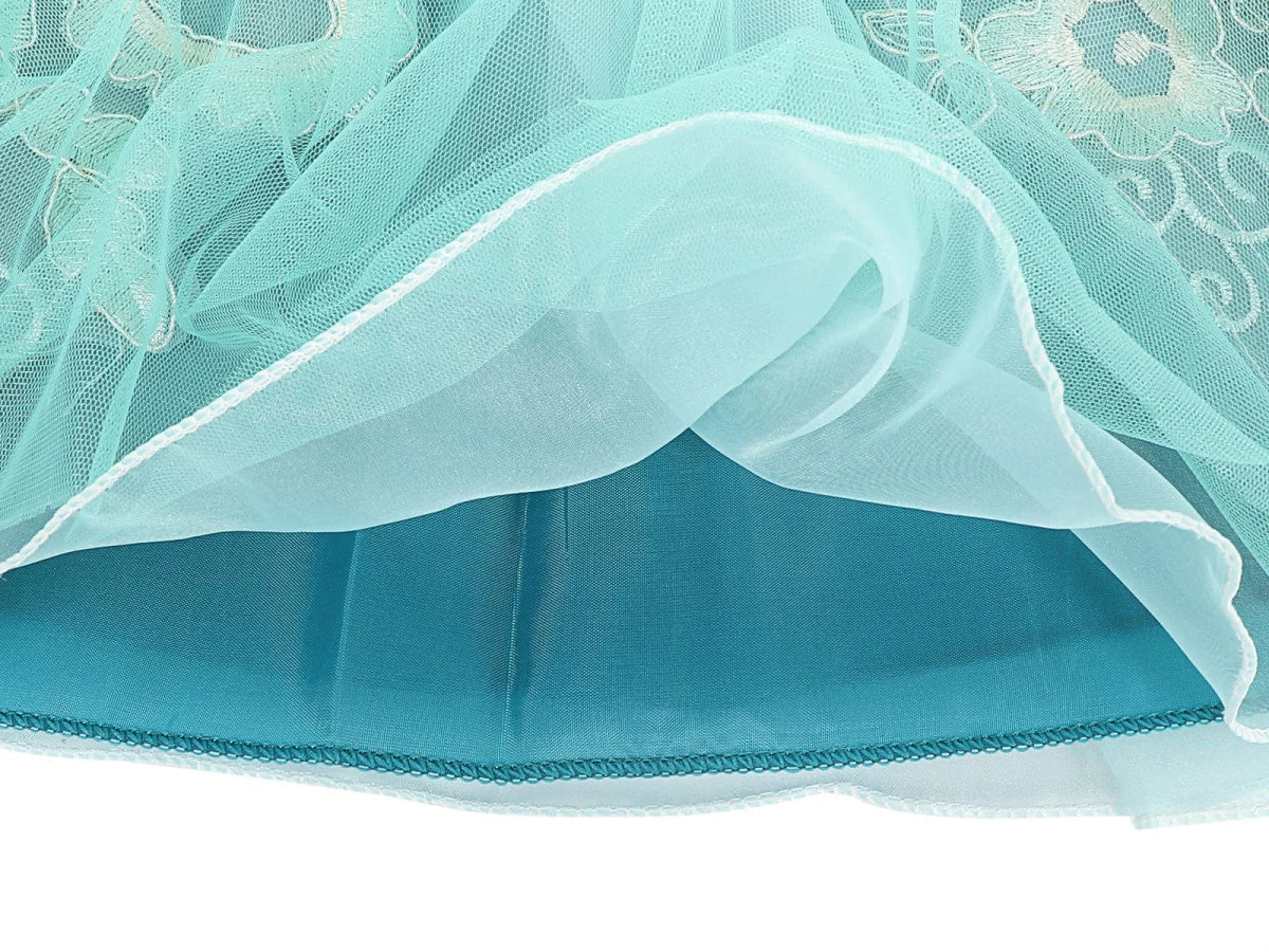 Girls' Little Mermaid Princess costume by Showlu Fashion, featuring a colorful tutu dress for Halloween, Easter, and dress-up fun.