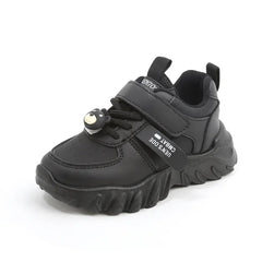 Children Fashion PU Leather Boy Sports Shoes Soft Sole Comfort Kids Running Sneakers Girl Lightweight Sneakers Solid Color Shoes - SHOWLU FASHION STORE
