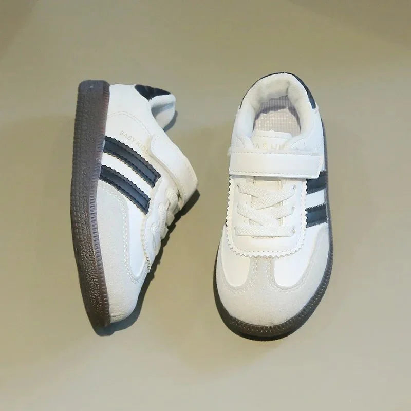SHOWLU Kids lightweight running sneakers in non-slip PU leather, suitable for girls and boys, perfect for spring and autumn.