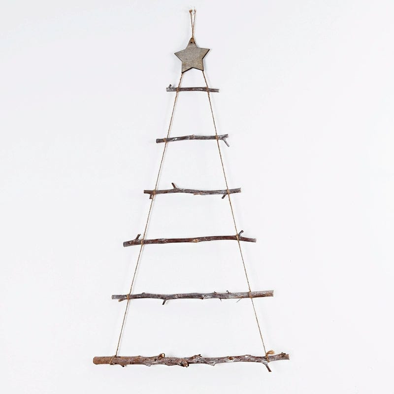 Christmas Decorations Wooden Christmas Tree Package DIY Handmade Material Package Ornaments Show Window Scene Layout the Wooden Ladder - SHOWLU FASHION STORE