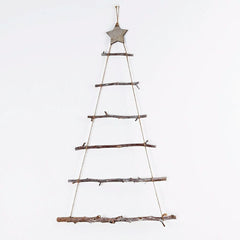 Christmas Decorations Wooden Christmas Tree Package DIY Handmade Material Package Ornaments Show Window Scene Layout the Wooden Ladder - SHOWLU FASHION STORE