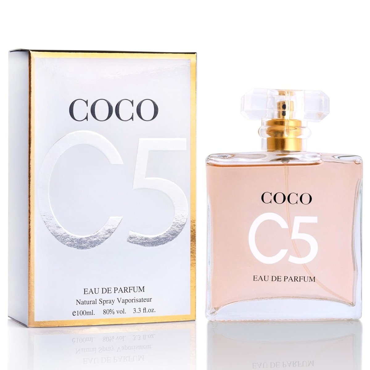 Urban Collection Coco C5 Eau De Parfum for Women in 3.4oz bottle, featuring delicate floral scents of jasmine and May rose.