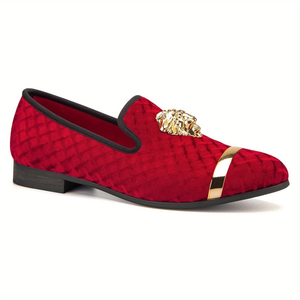 SHOWLU men's business loafers with round toe, slip-on design, made of PU leather, ideal for formal and party wear