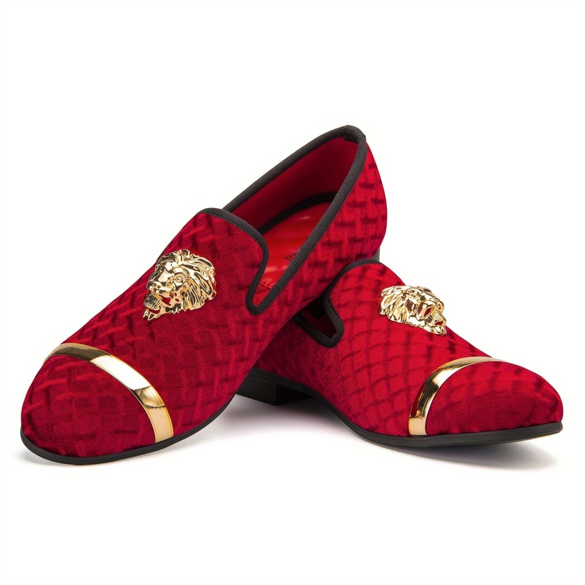 SHOWLU men's business loafers with round toe, slip-on design, made of PU leather, suitable for formal and casual wear.