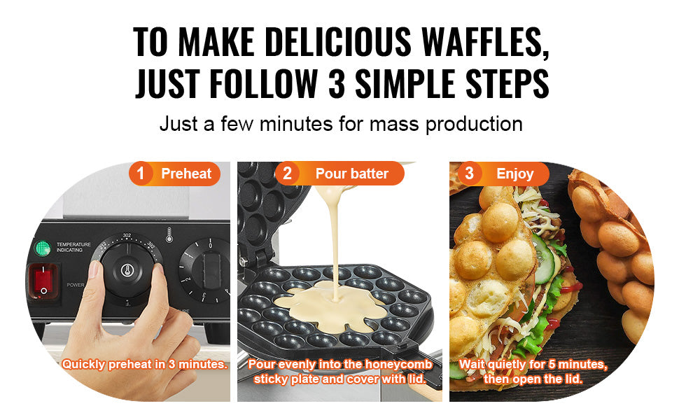 Showlu Smart General mini waffle maker with shaped plates, compact electric appliance for making decorative waffles at home.