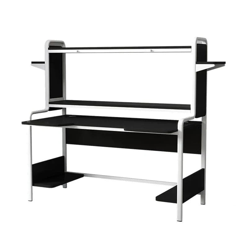 Modern SHOWLU computer desk with integrated bookshelf, ideal for small apartments and home offices, versatile study and storage table