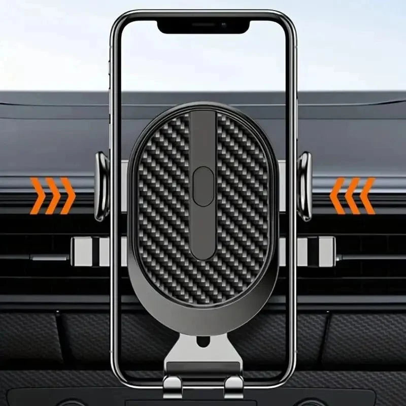 Showlu Sucker Car Phone Holder with adjustable suction cup mount securing a smartphone in a vehicle for hands-free use.