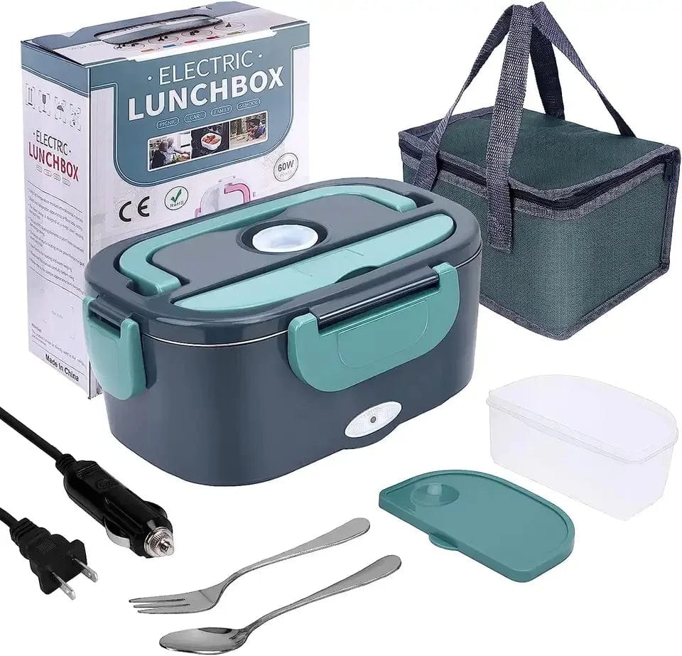 Showlu Fashion Homefish 1.5L electric lunch box with stainless steel container and 60W food warmer for convenient on-the-go heating.