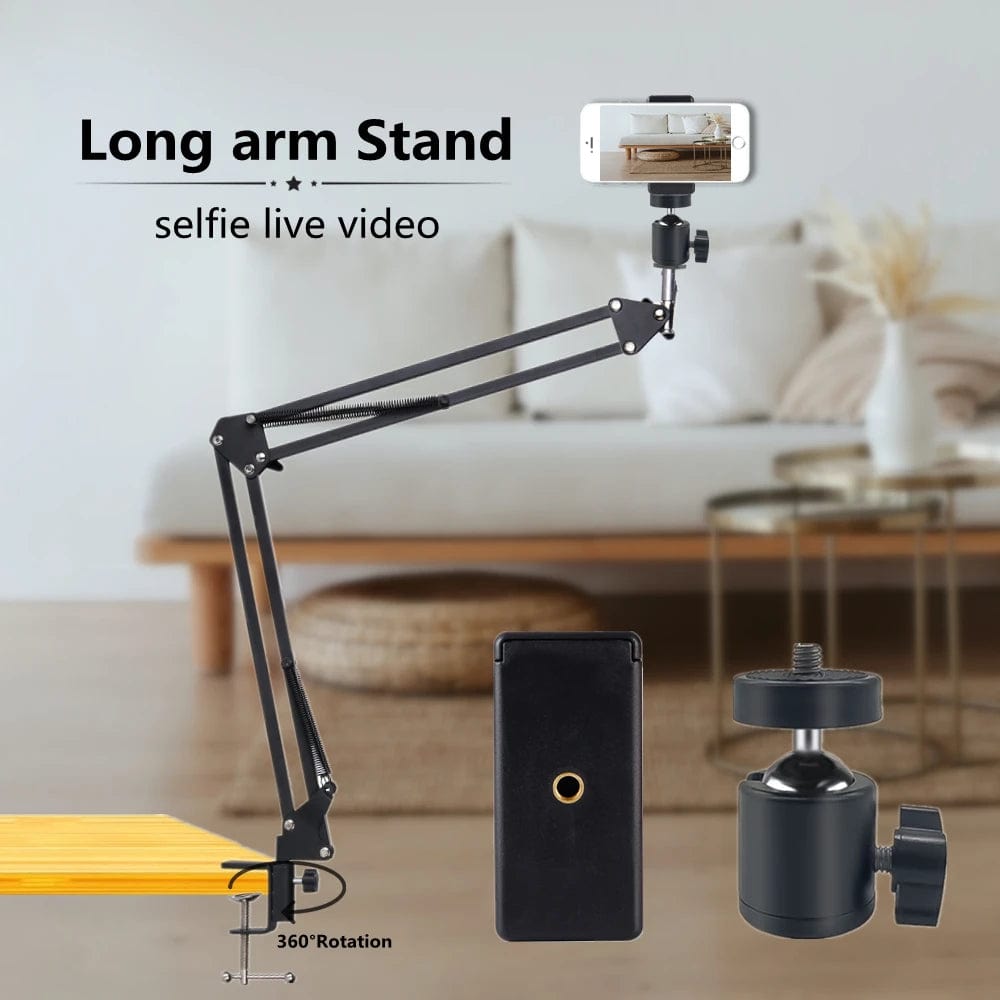 COOL DIER NEW Phone Camera tripod Table Stand Set Photography Adjustable With Phone Holder For Nikon For LED Ring Light - SHOWLU FASHION STORE