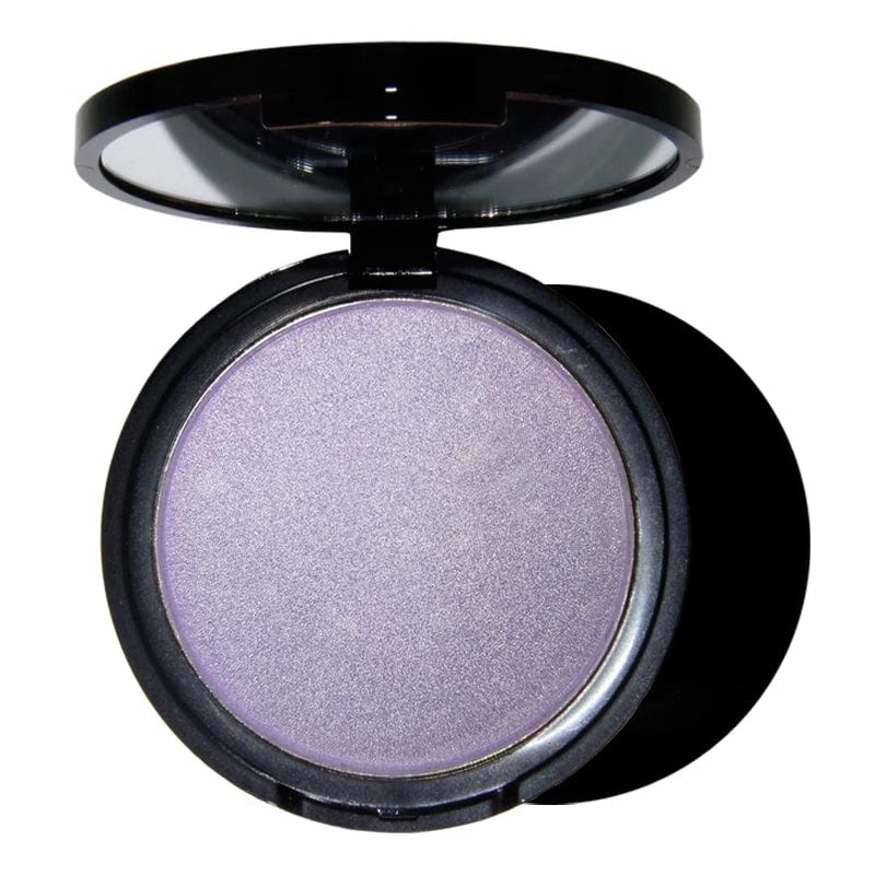 Showlu Gold Pressed Powder Highlighter and Mineral Bronzer makeup set with gold-toned pressed powders for radiant, waterproof glow.