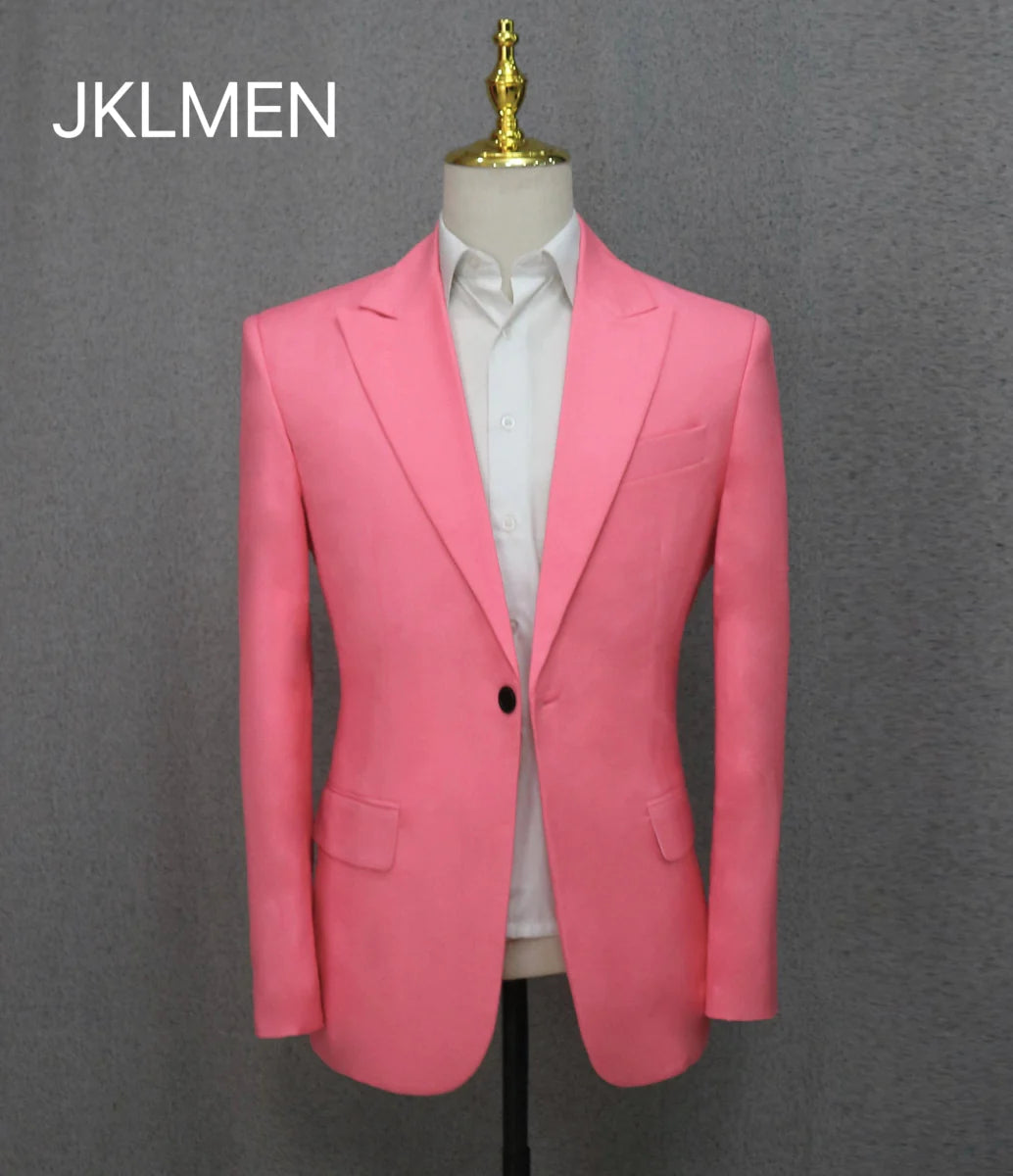 Slim fit men's costume by SHOWLU FASHION STORE, Italian-style 2-piece suit for wedding, business, or formal occasions with blazer and pants.