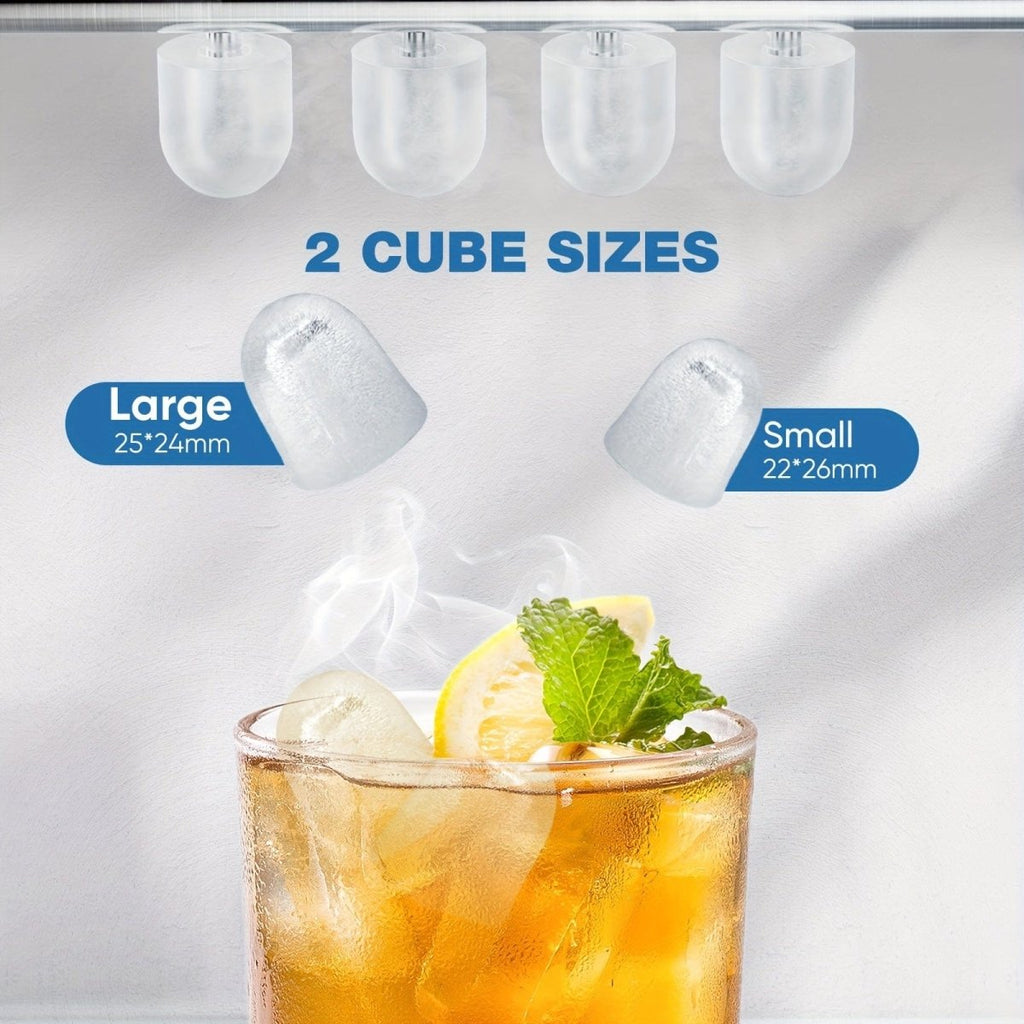 Portable OLIXIS Ice Maker by SHOWLU FASHION STORE, countertop self-cleaning bullet ice machine with ice scoop and basket.