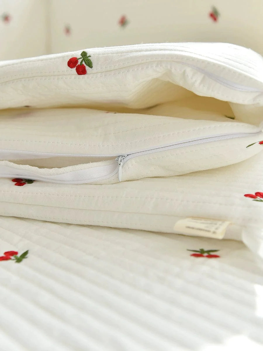 Korean quilted baby crib bumper by SHOWLU FASHION STORE, removable cotton bed fence with patchwork design for newborns.