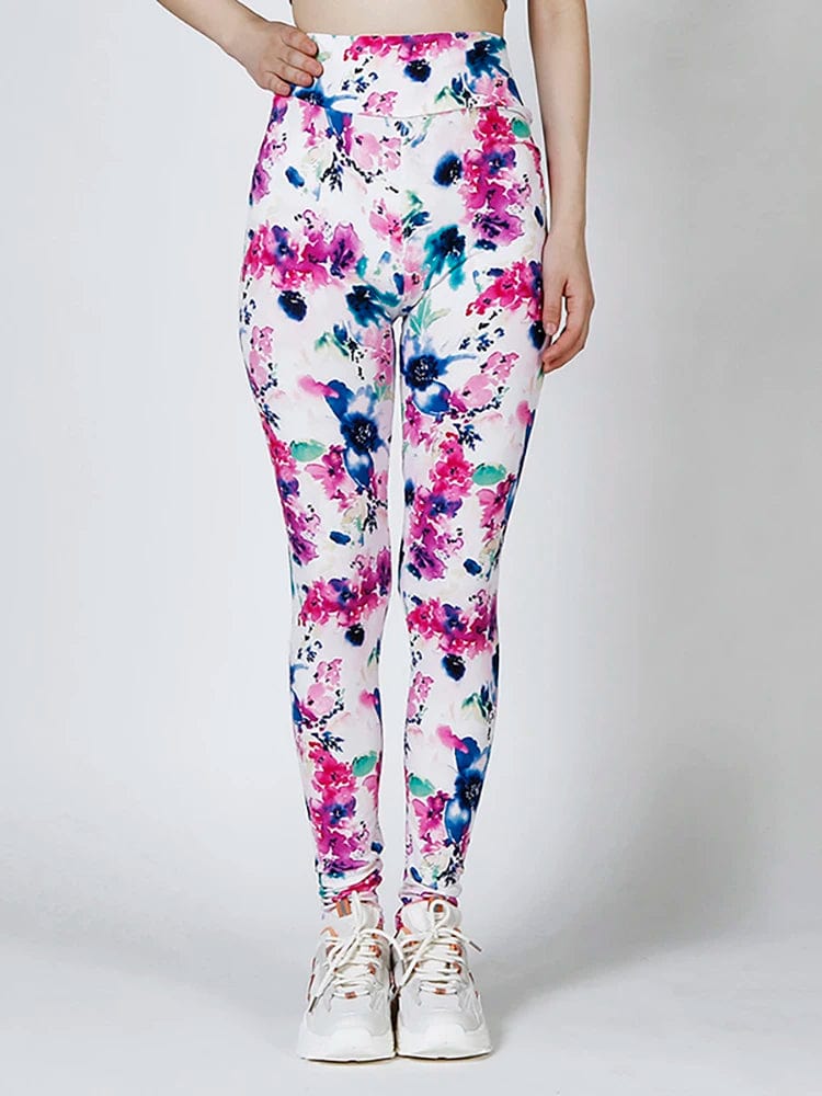 Women’s high waist leopard print leggings by CUHAKCI, elastic sport pants for workout and fitness, featuring a stylish summer print.