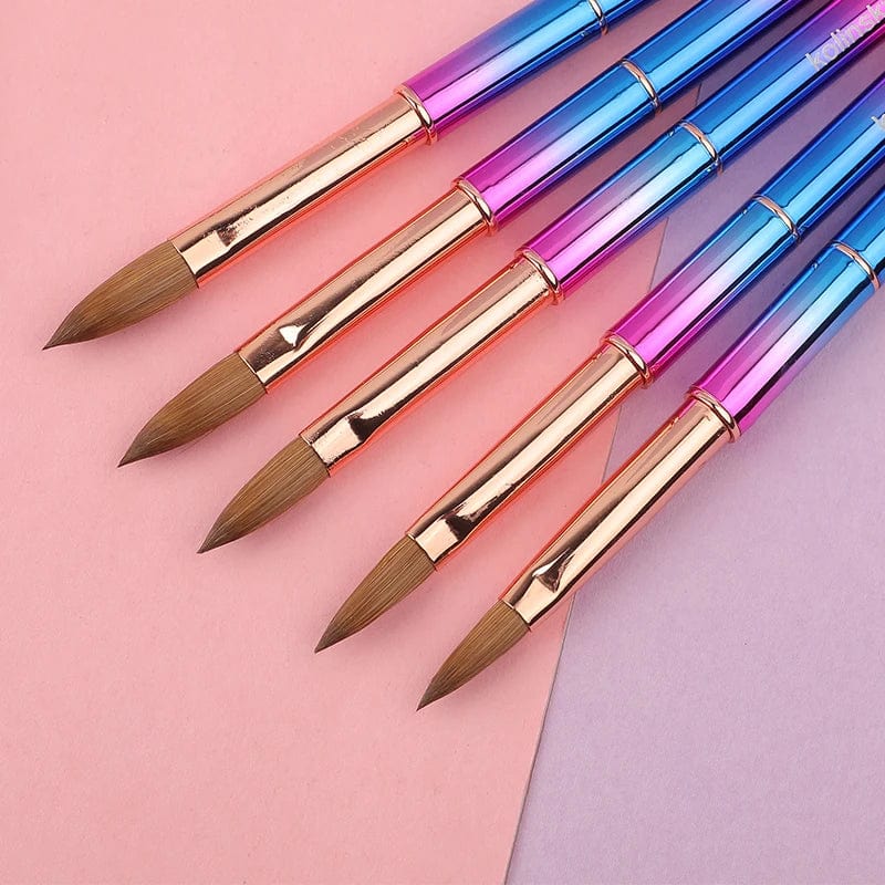 Seejoy professional 100% Kolinsky acrylic nail brush with metal handle, ideal for precise nail art and acrylic application.