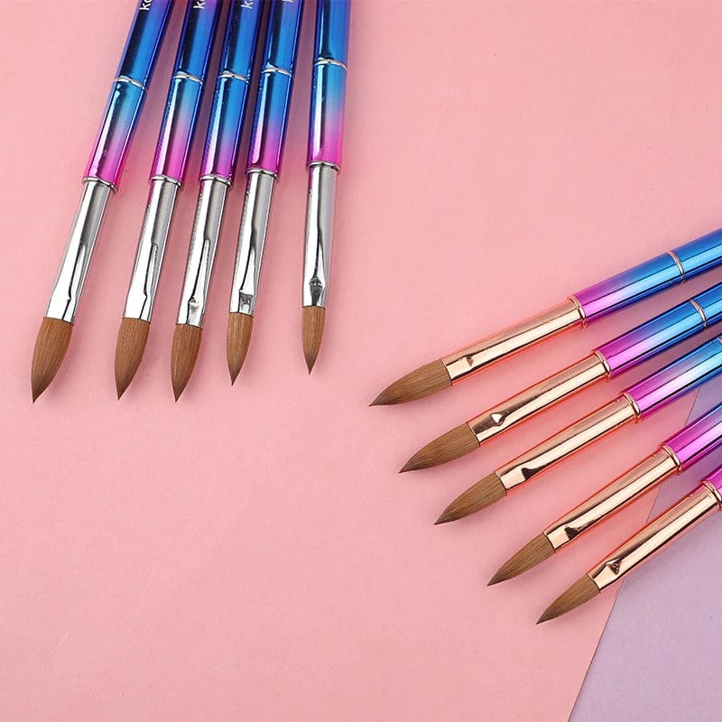 Seejoy professional 100% Kolinsky acrylic nail brush with metal handle for precise nail art and acrylic nail application.