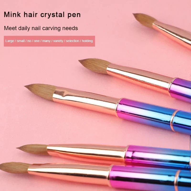 Seejoy professional 100% Kolinsky acrylic nail brush with metal handle for precise nail art and acrylic application.