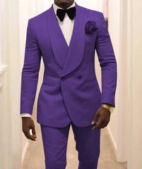Custom Made Groomsmen White Pattern Groom Tuxedos Shawl Lapel Men Suits 2 Pieces Wedding Best Man ( Jacket+Pants+Tie ) C922 - SHOWLU FASHION STORE