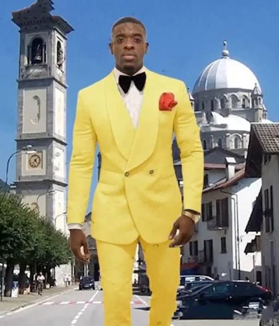 Custom Pour Hommes Made Groomsmen White Pattern Groom Tuxedos Shawl Lapel Suits 2PCS Wedding ( Jacket+Pants )Costume Homme - SHOWLU FASHION STORE