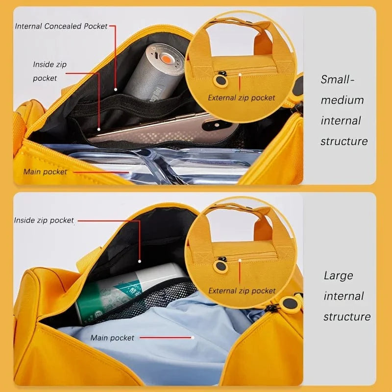 Showlu Oxford Cloth Cylinder Shoulder Bag for travel, fitness, and leisure with a stylish unisex design and durable material.