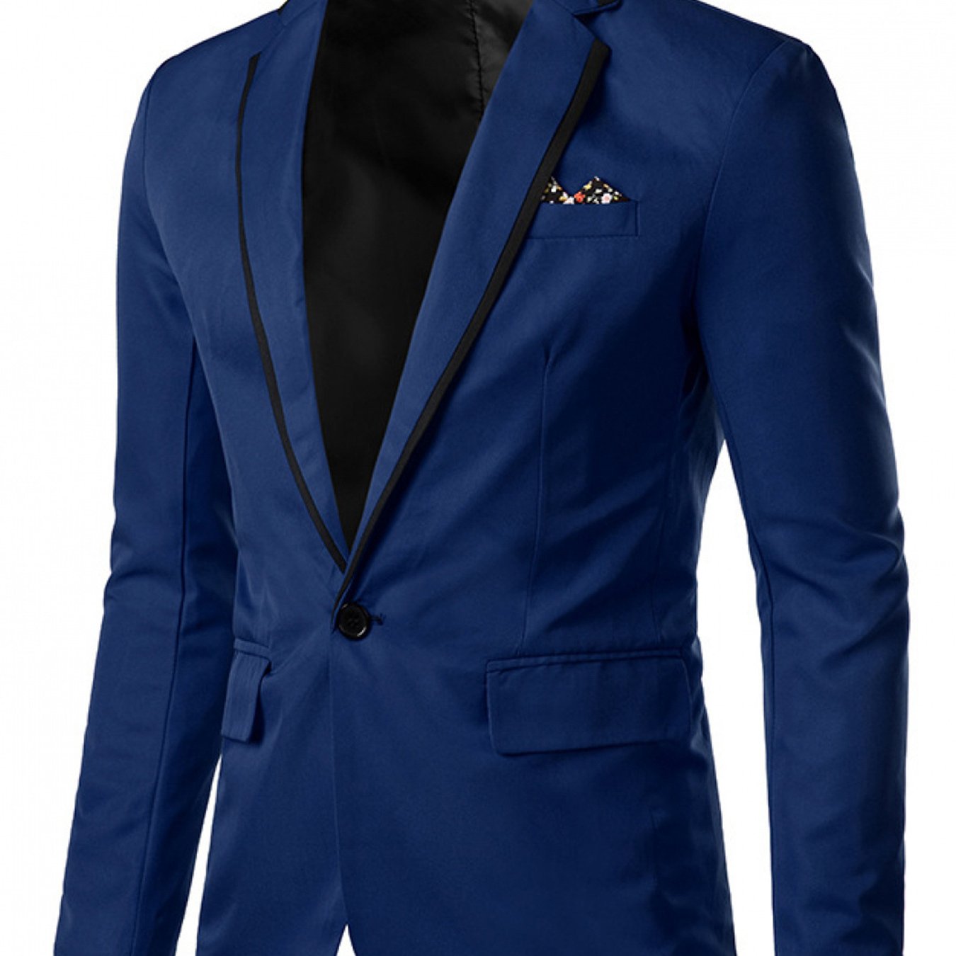 SHOWLU Men's solid color casual lapel jacket made of polyester, stylish outerwear with a classic design and comfortable fit.