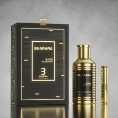 Balala Golden Men's Luxury Perfume - Citrus Amber Woody Scent, Long-Lasting Day & Night Fragrance, Elegant Golden Design, 3.4oz (100ml) Lead-Free BPA-Free Bottle, Business Style Advanced Packaging, Sophisticated Design