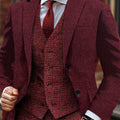 Men's SHOWLU Fashion Store geometric pattern polyester suit jacket, regular fit blazer with stylish design, front view.