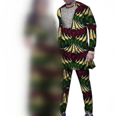 Dashiki African Women Mermaid Dresses Matching Men Outfits Pant Sets Bazin Riche African Couple Clothes for Wedding Party Gown - SHOWLU FASHION STORE