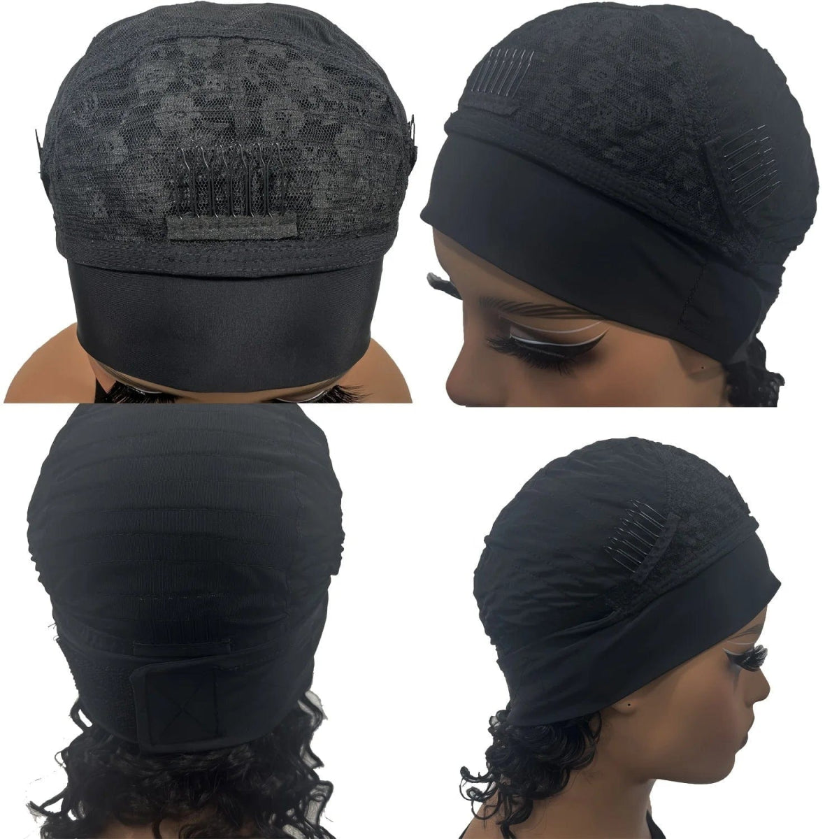 Deep Wave Headband Wig Human Hair Curly Bob Wigs For Women 100% Real Hair Bobo Wigs Full Machine Made Wigs Natural Black Hair - SHOWLU FASHION STORE