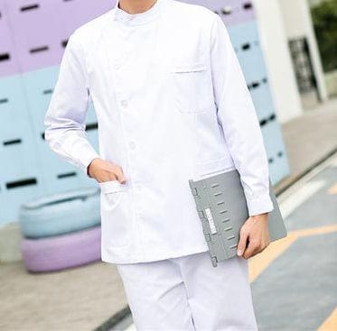 Unisex Showlu Medical Scrubs Set for hospital nurses and medical professionals, featuring a professional hospital nurse uniform.