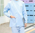 Unisex medical scrubs set by Showlu Fashion for hospital nurses and medical professionals, featuring a professional hospital uniform.