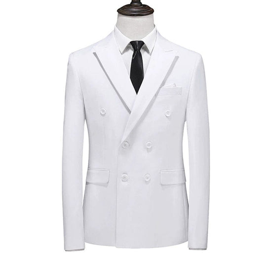 Double - Breasted Slim - Fit Summer Suit Leisure Professional - SHOWLU FASHION STORE