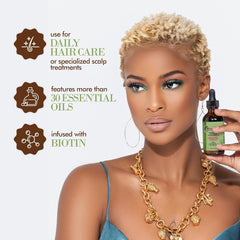 e Organics Rosemary Mint Scalp & Hair Strengthening Oil for All Hair Types, 2 Ounce - SHOWLU FASHION STORE