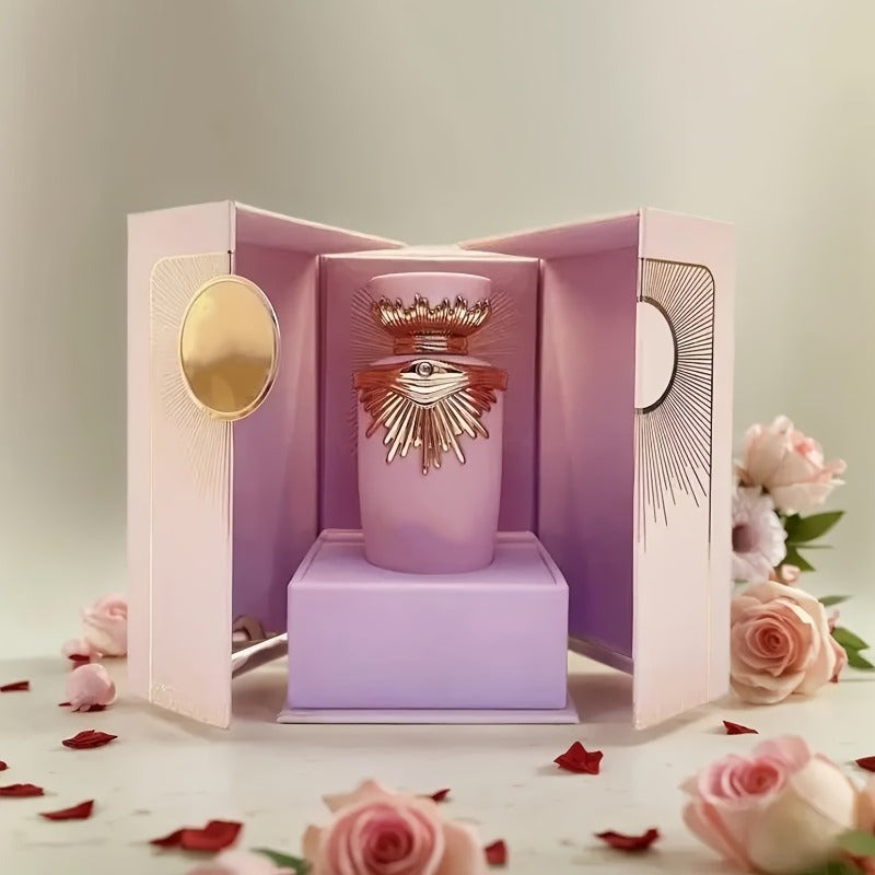 Arab Middle Eastern men's and women's perfume, luxurious fragrance spray, long-lasting fragrance, 3.4 oz/100 ml, floral and fruity scent, portable perfume, suitable for office, work, dating and daily life, perfect choice for